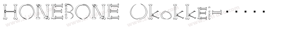 HONEBONE Ukokkei字体转换